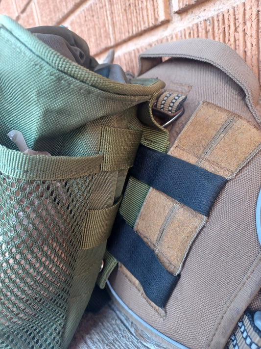 close up to show how the kit was attached to the tactical harness