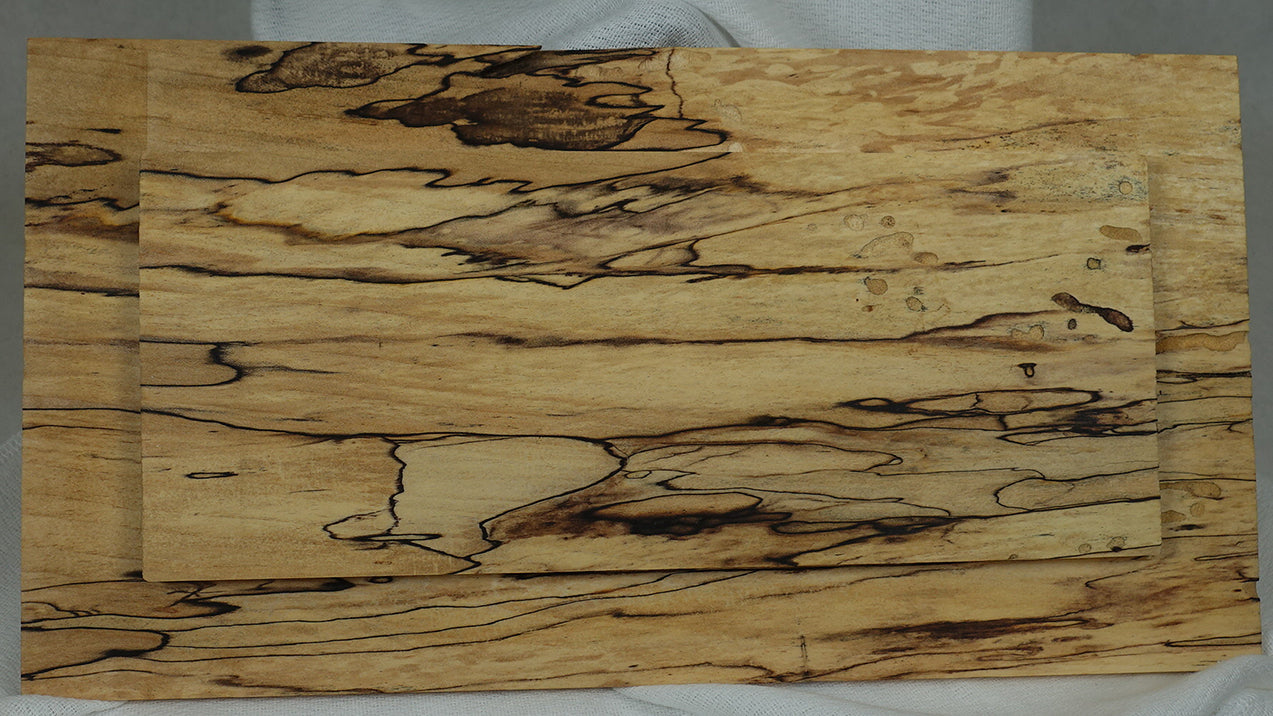 Spalted & Tiger Maple and Walnut Accents, Box - 14