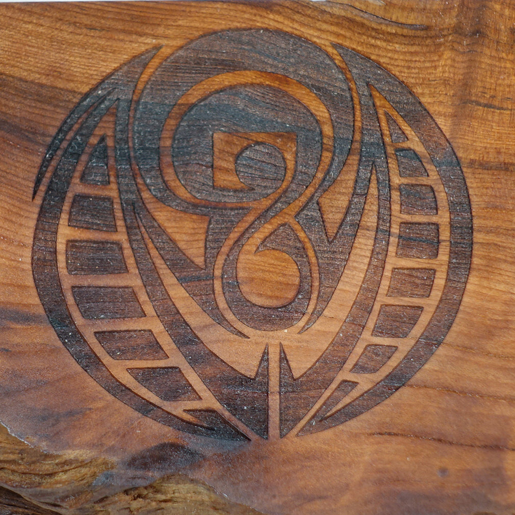 Redwood Keepsake Box with Geometric Design, Box - 17