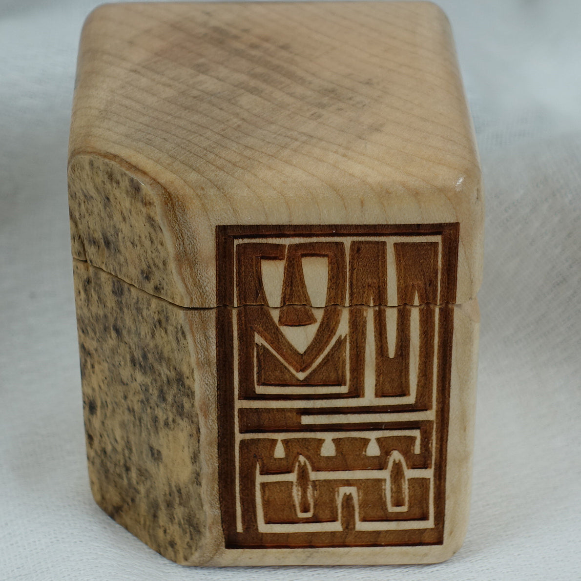 Tiger Maple Ring Box, Box - 8