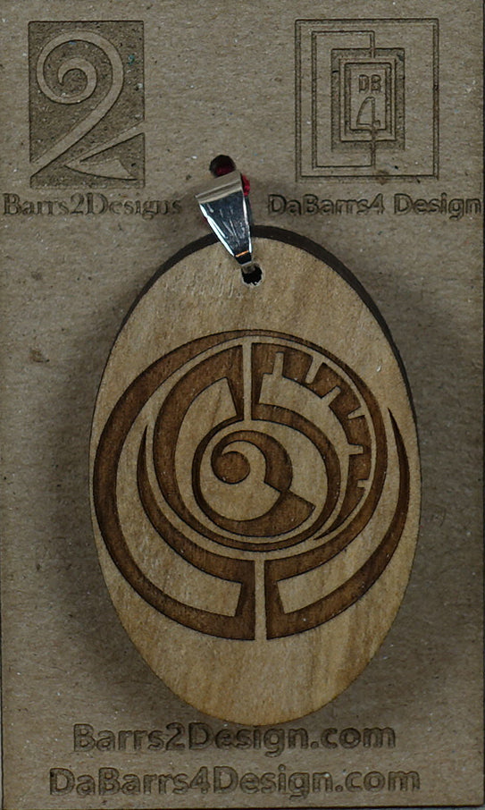 Wooden Pendant - 162-1
