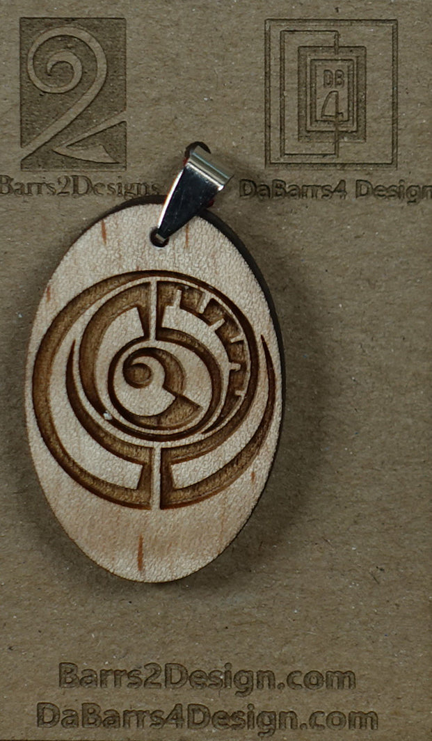 Wooden Pendant - 162-3