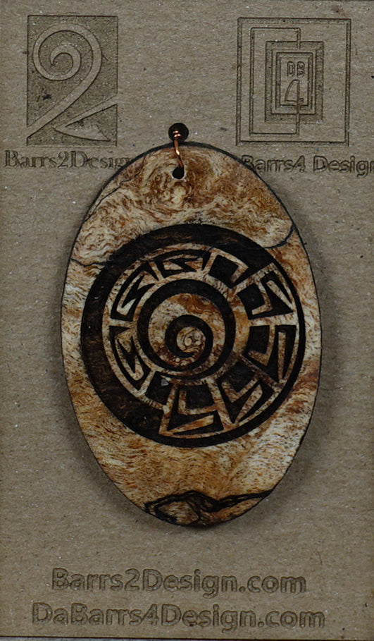 Wooden Pendant - 164-1