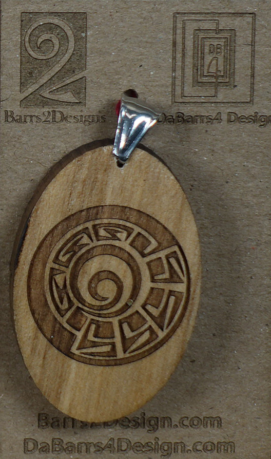 Wooden Pendant - 164-2