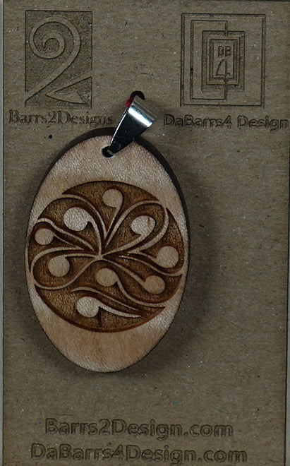 Wooden Pendant - 166-1
