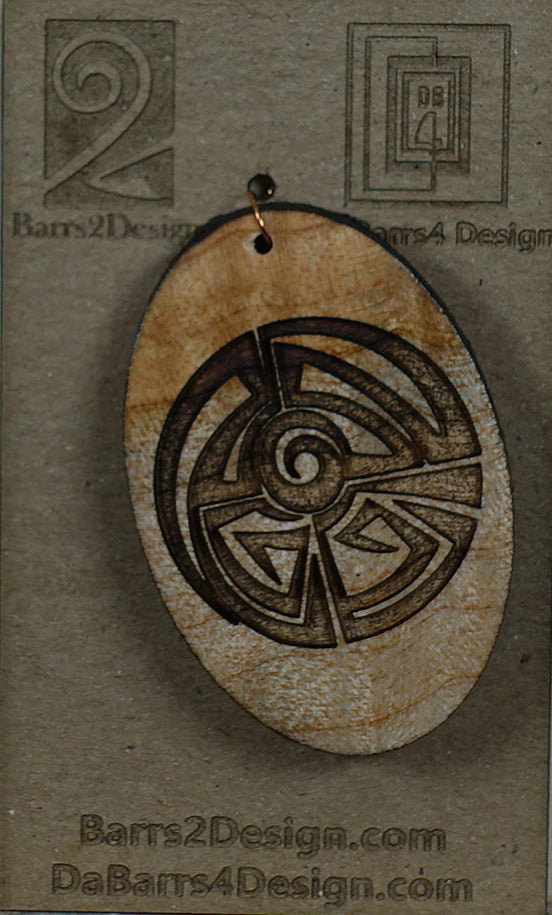 Wooden Pendant - 167-1