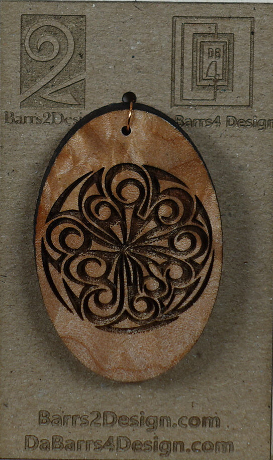Wooden Pendant - 168-1