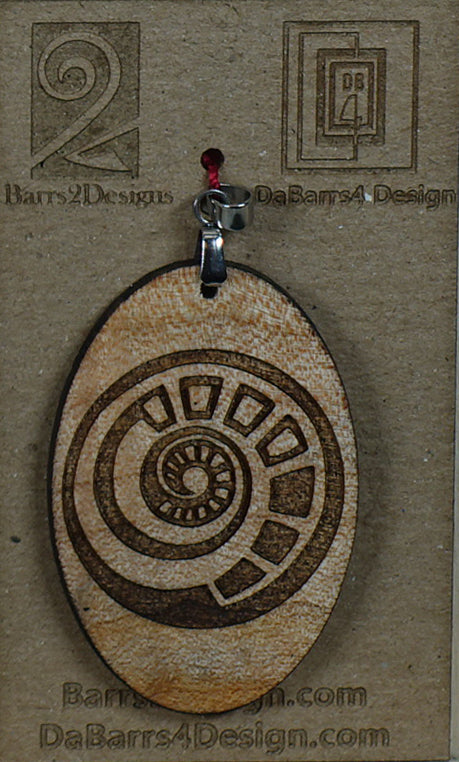 Wooden Pendant - 153-3