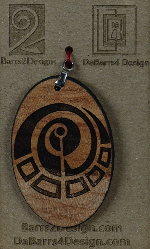 Wooden Pendant - 155-3