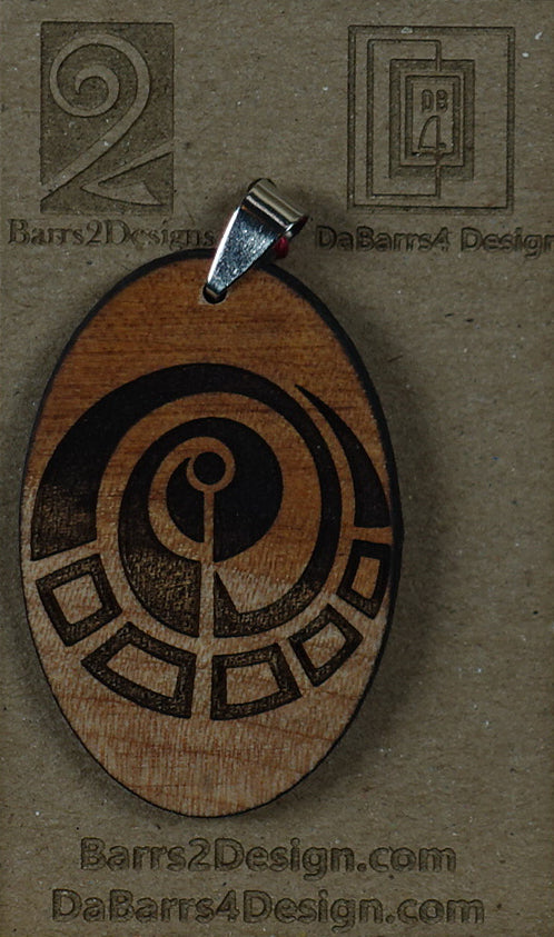 Wooden Pendant - 155-6