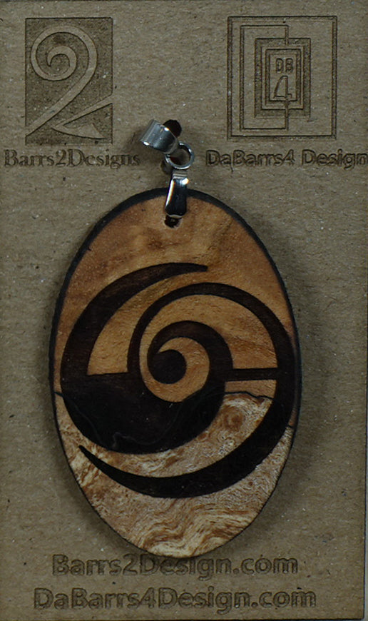 Wooden Pendant - 157-2