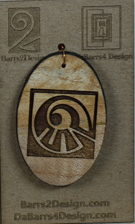 Wooden Pendant - 159-2