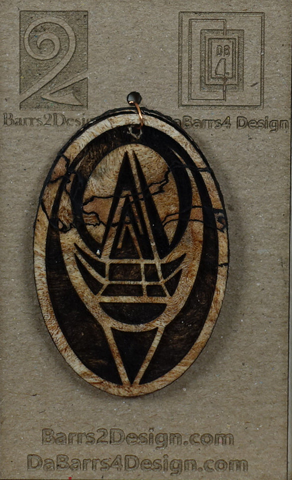 Wooden Pendant - 133-4