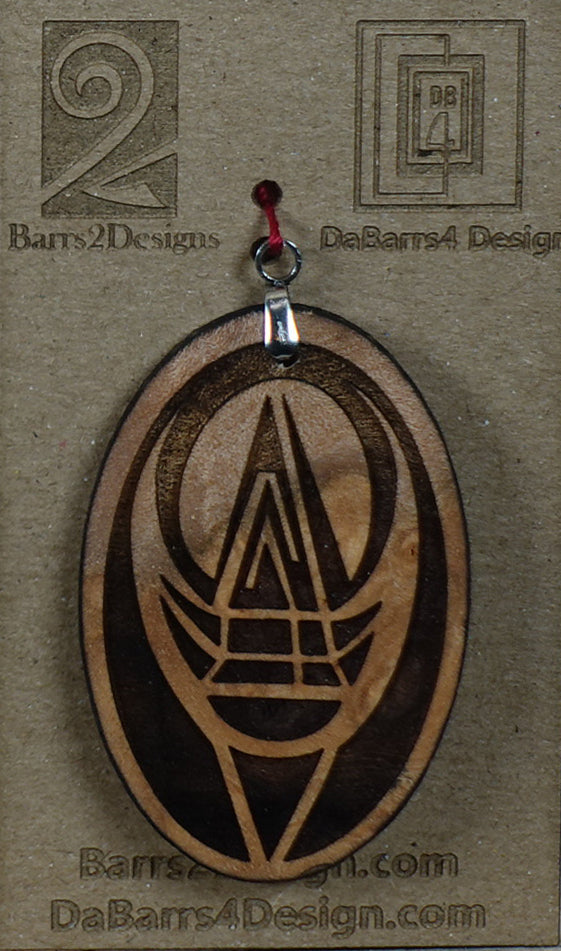 Wooden Pendant - 133-8