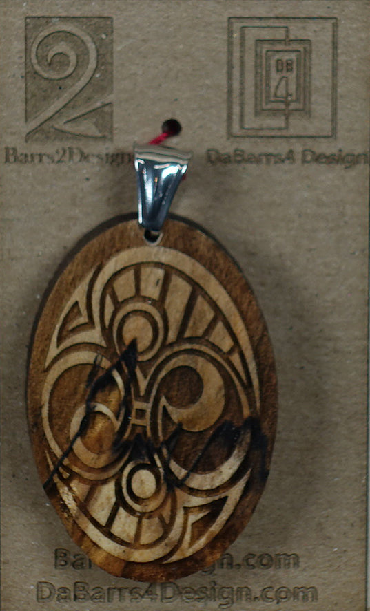Wooden Pendant - 144-1