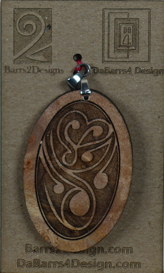Wooden Pendant - 145-1