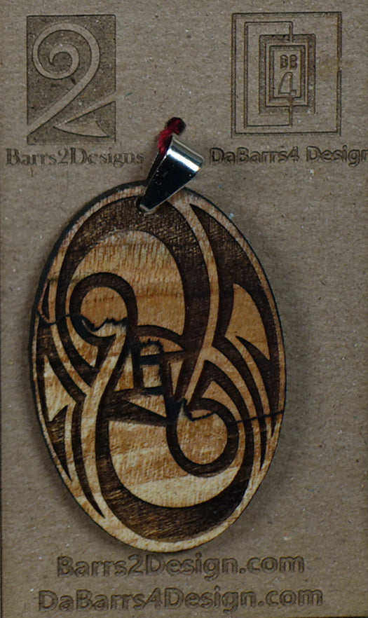 Wooden Pendant - 136-2