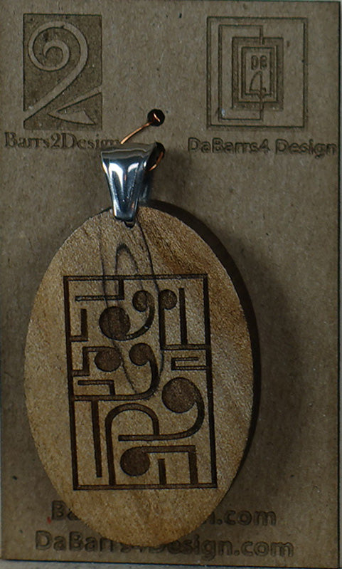 Wooden Pendant - 68