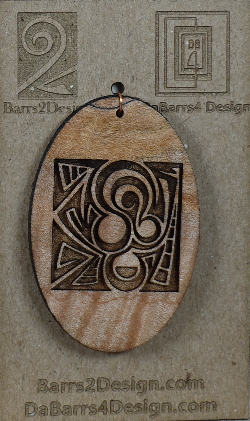 Wooden Pendant - 113-1