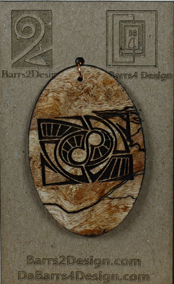 Wooden Pendant - 116-1