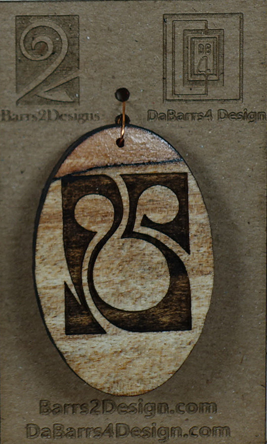 Wooden Pendant - 123-1