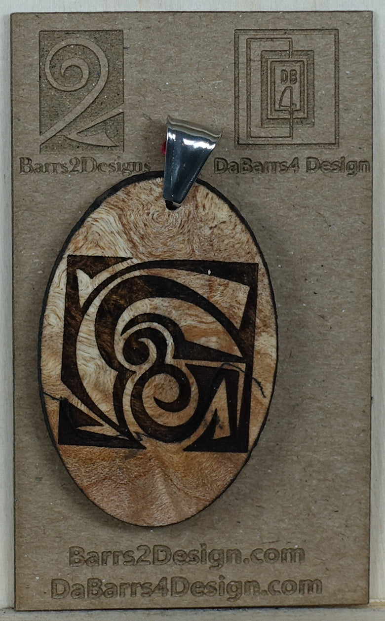 Wooden Pendant - 43