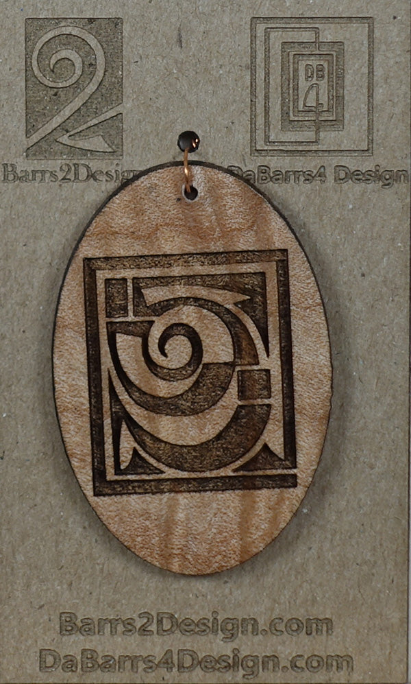 Wooden Pendant - 54-1