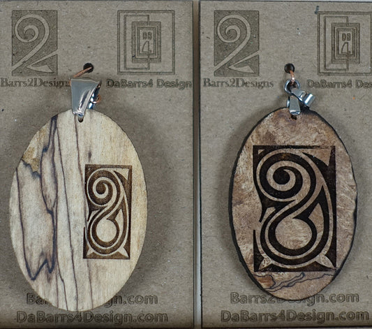 Artisan Laser engraved Custom Pendant Designs