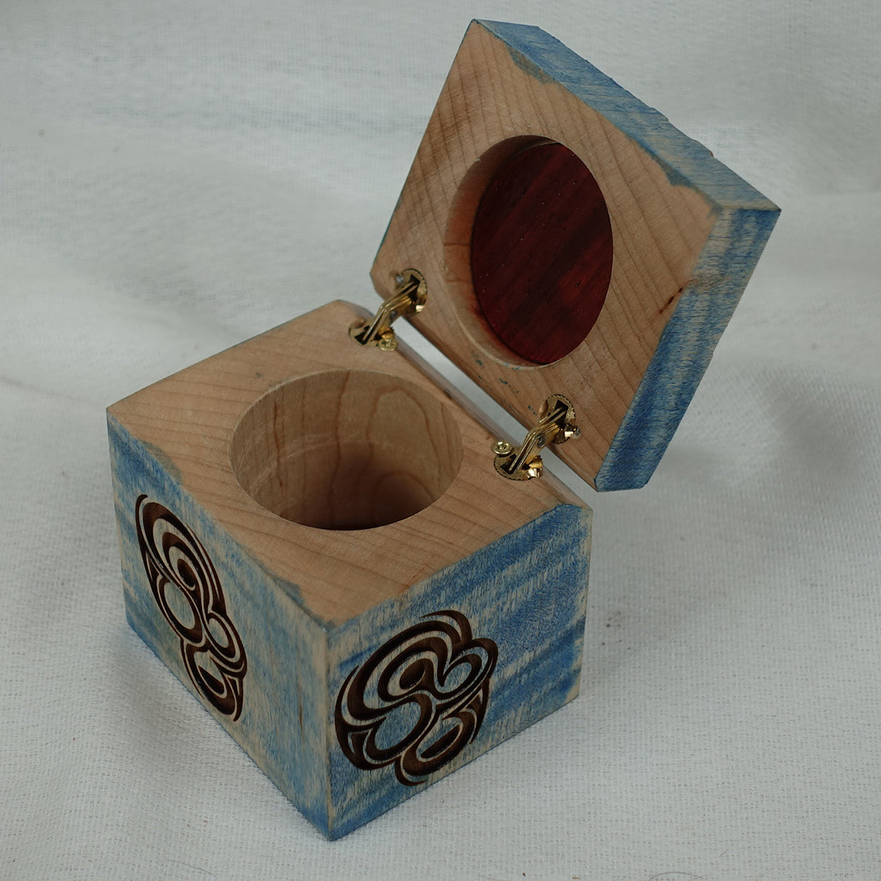 Tiger Maple Ring Box, Box -11