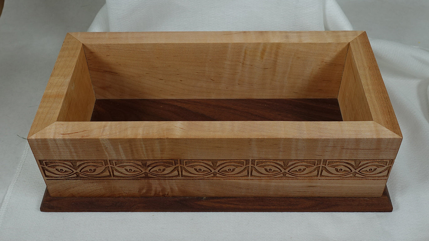 Spalted & Tiger Maple and Walnut Accents, Box - 14