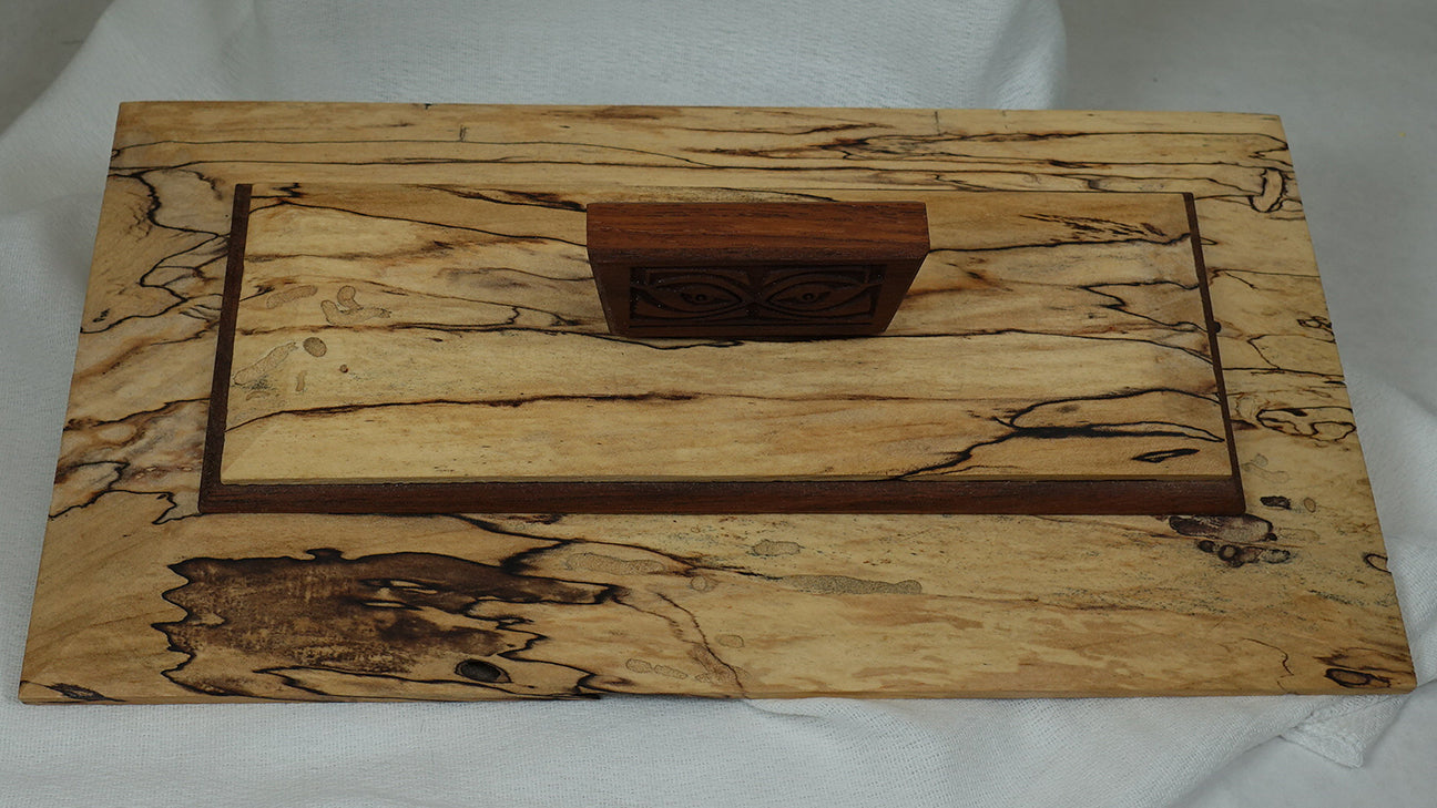 Spalted & Tiger Maple and Walnut Accents, Box - 14