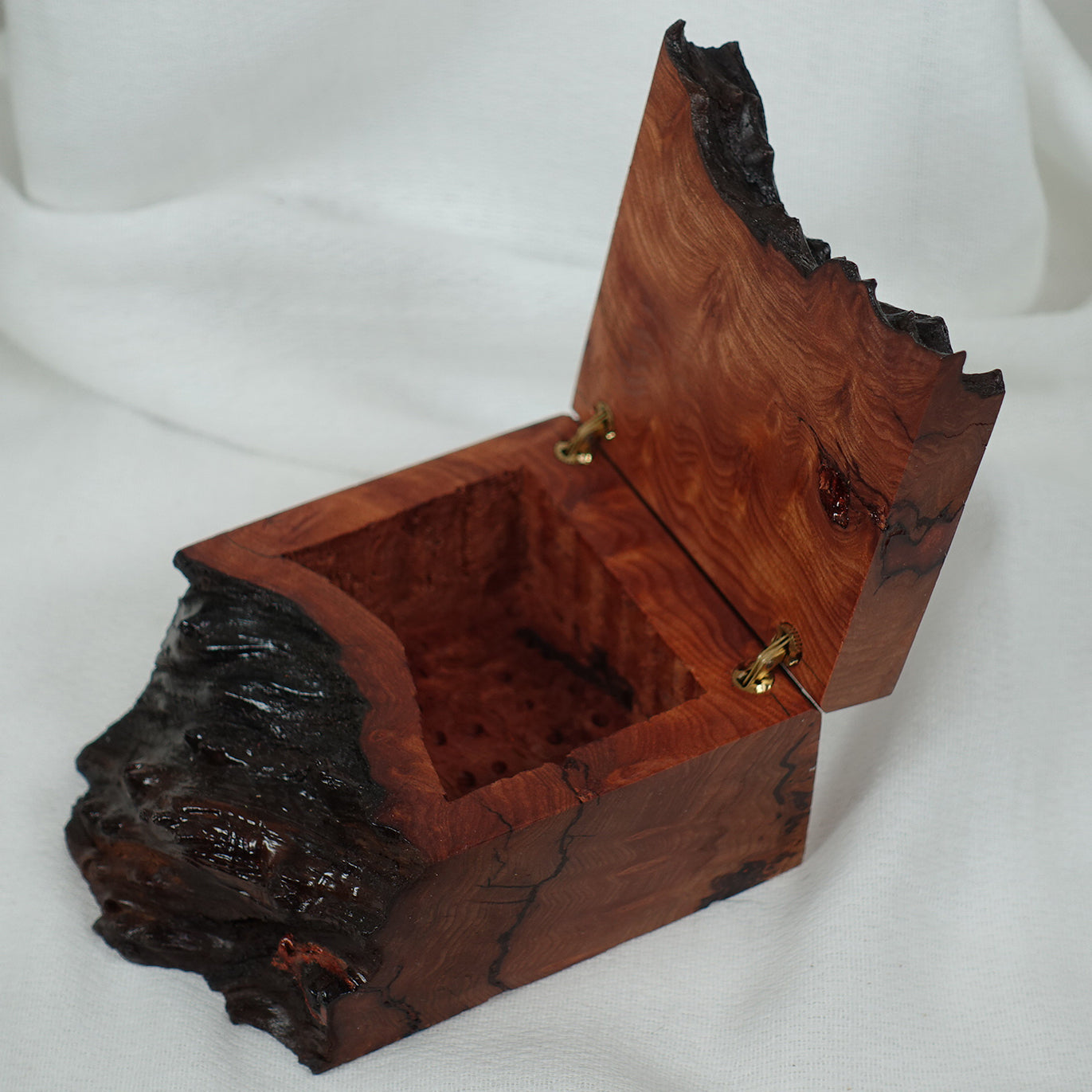Redwood Keepsake Box with Geometric Design, Box - 16