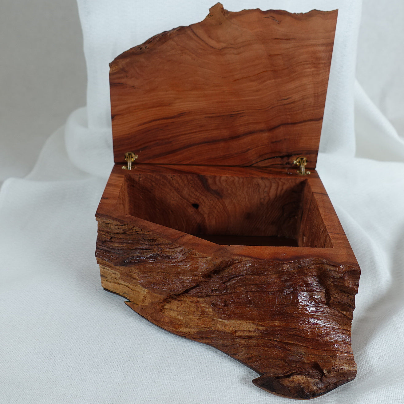 Redwood Keepsake Box with Geometric Design, Box - 17