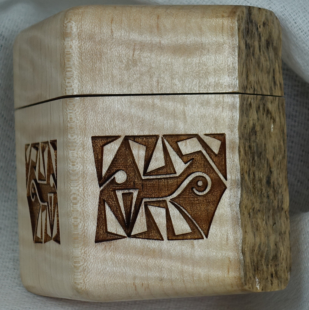 Tiger Maple Ring Box, Box - 7