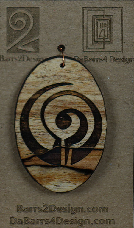 Wooden Pendant - 151-2