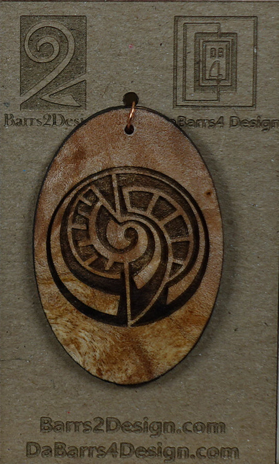 Wooden Pendant - 161-1