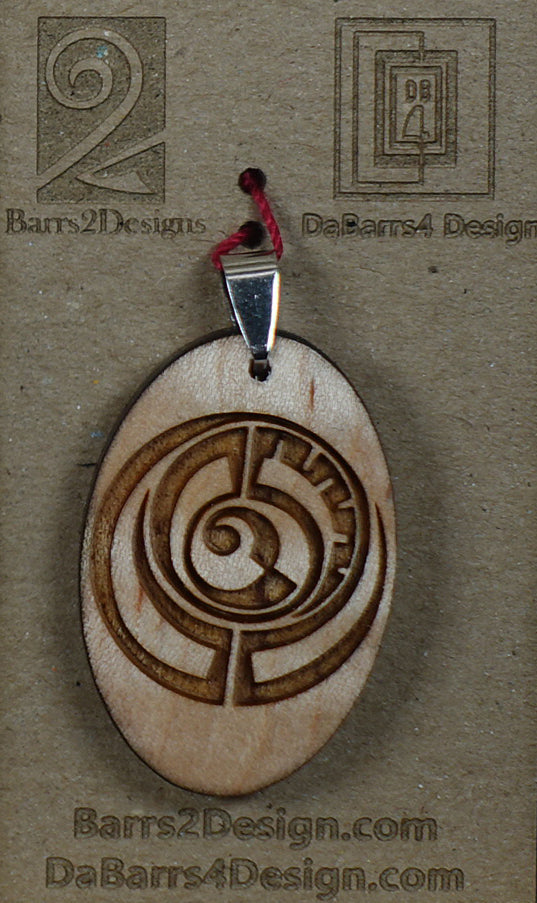 Wooden Pendant - 162-2