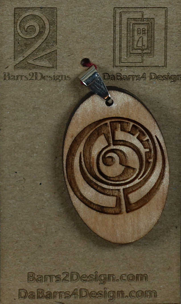 Wooden Pendant - 162-4