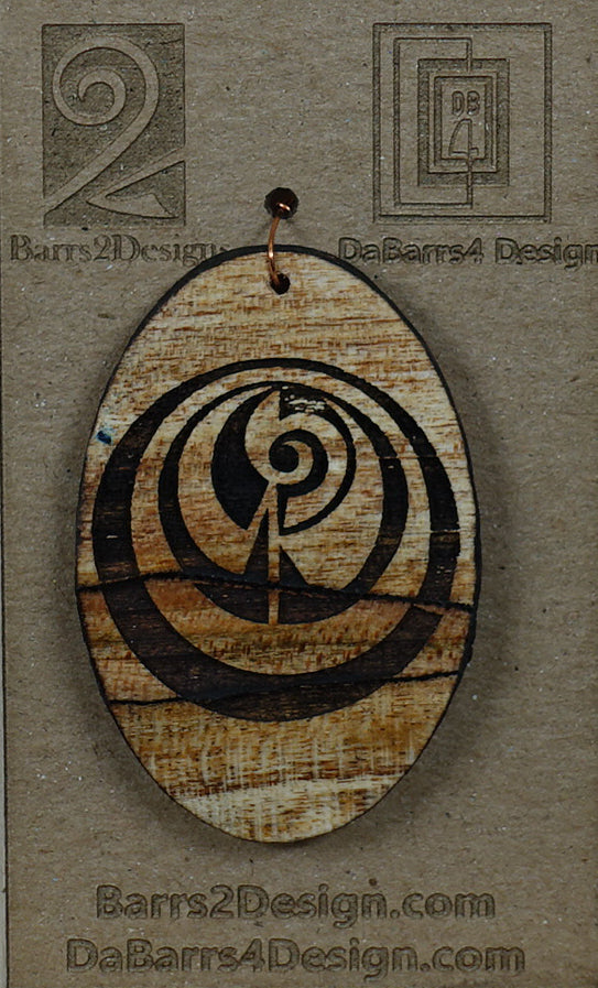 Wooden Pendant - 163-1