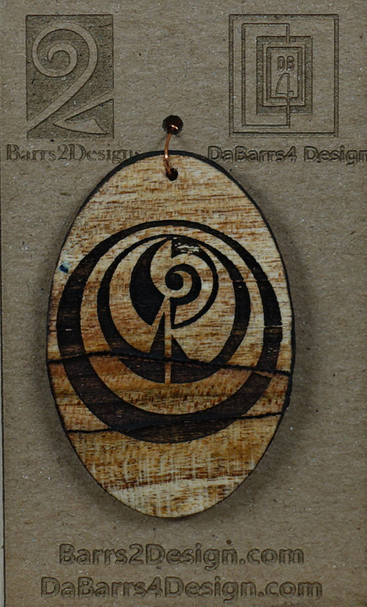 Wooden Pendant - 163-1