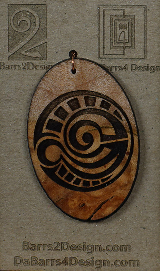 Wooden Pendant - 165-3