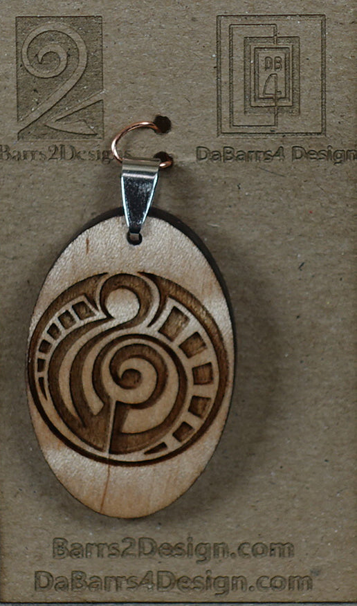 Wooden Pendant - 165-4