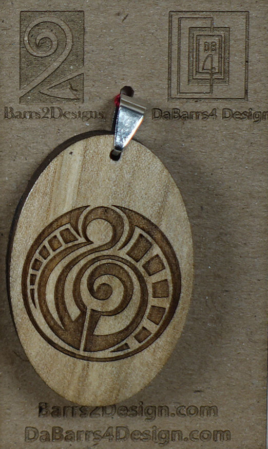 Wooden Pendant - 165-8