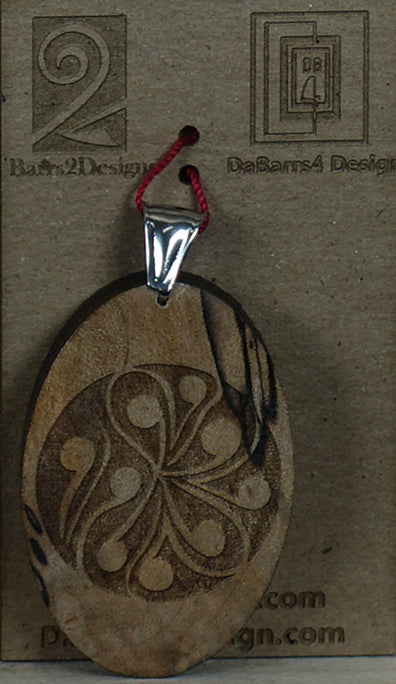 Wooden Pendant - 166-3
