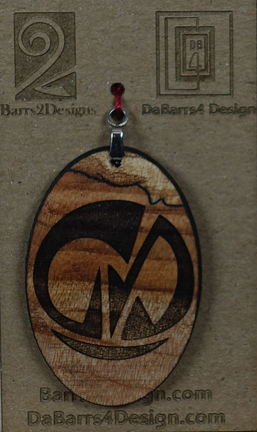 Wooden Pendant - 152-3