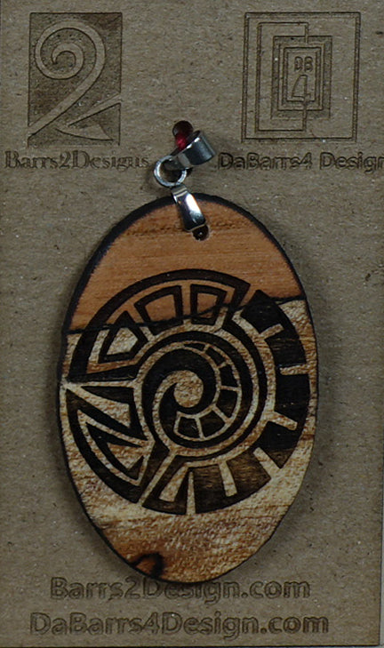 Wooden Pendant - 154-3