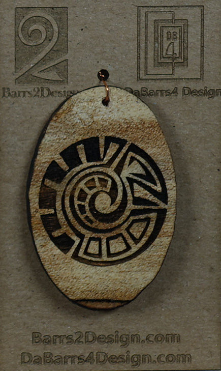 Wooden Pendant - 154-6