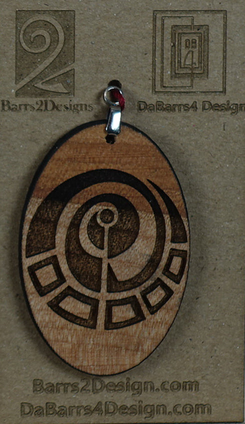 Wooden Pendant - 155-2