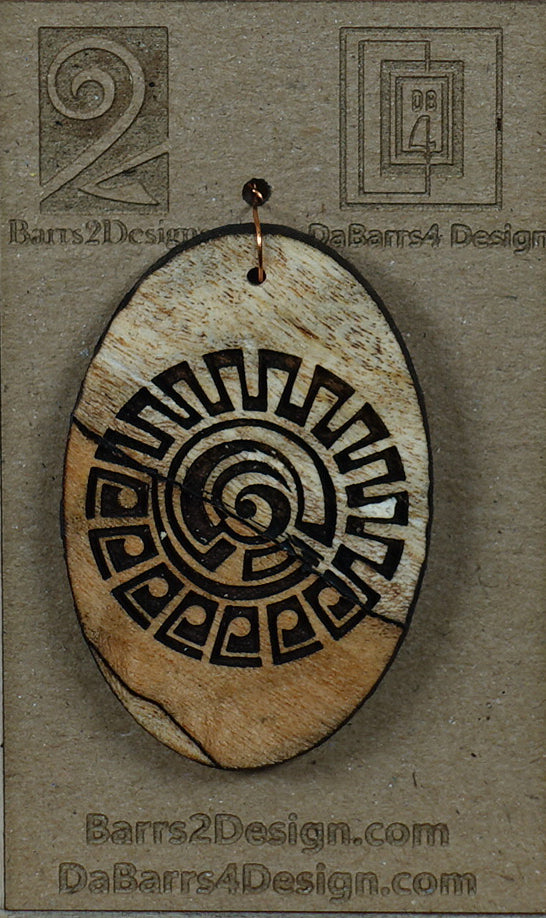Wooden Pendant - 158-1