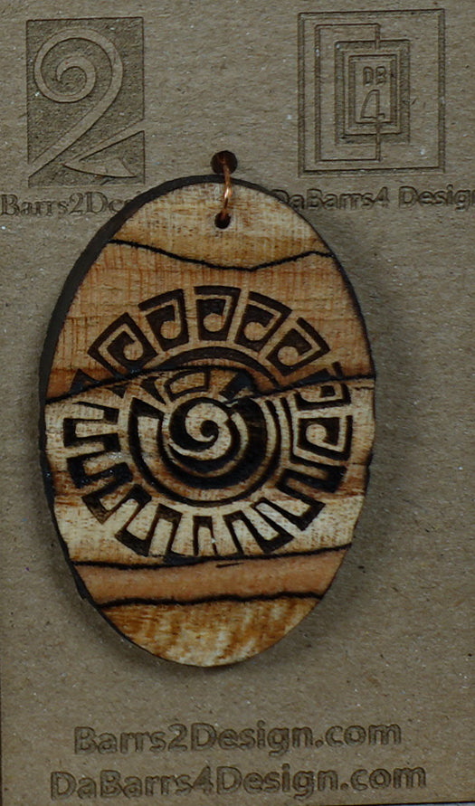 Wooden Pendant - 158-2